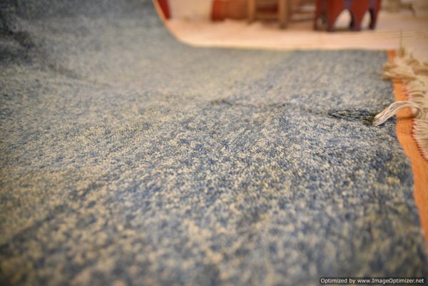 Authentic Moroccan Rug Vintage Rug Handmade Rug Beni Ourain Style Area Rug Berber Rug 7.7 Ft X 4.3 Ft 2.37 cm 1.47 cm