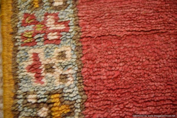 Authentic Moroccan Rug Vintage Rug Handmade Rug Beni Ourain Style Area Rug Berber Rug 7.7 Ft X 4.3 Ft 2.37 cm 1.47 cm