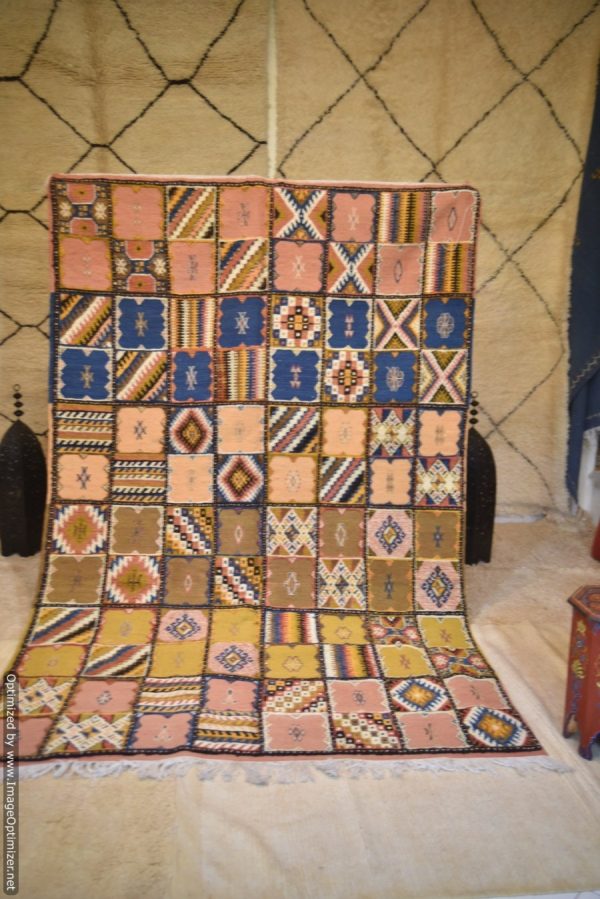 Vintage Moroccan Rug, 10x6ft (3.1x1.97cm) Old Morocco Carpet, Thin Moroccan Rug, Berber Azilal Rug, Area Rug, Floor Rug, Home Decor