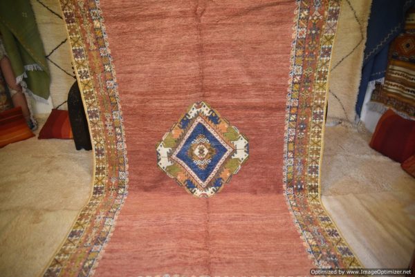 faded 80s vintage Moroccan Rug, Wool Rug,Very clean & amazing condition - Well Preserved