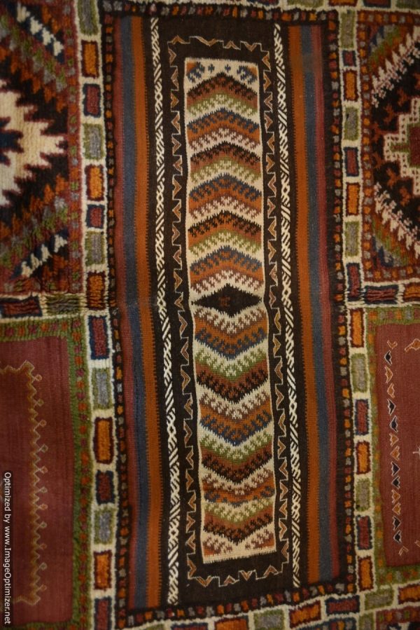 Vintage OLD 80s Moroccan Rug, 10x7ft (3.14x2.2cm) Marrakech oldest Rugs