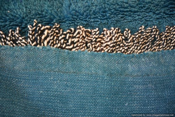 BLUE RUG - Simple Area Rug - Hand Woven Rug - Morrocan Wool Carpet - Room Floor Covering - Natural Wool Rug