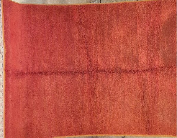 Authentic Moroccan Rug Vintage Rug Handmade Rug Beni Ourain Style Area Rug Berber Rug 7.7 Ft X 4.3 Ft 2.37 cm 1.47 cm