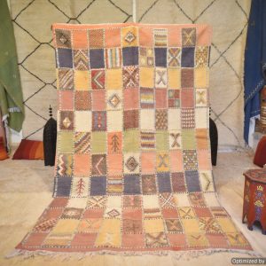 Vintage Moroccan Rug, 9x6ft (3.10x1.95cm) Handmade Moroccan Rug Carpet, Rainbow Morocco Rug, New Moroccan Rug, Turkish Handmade Rug