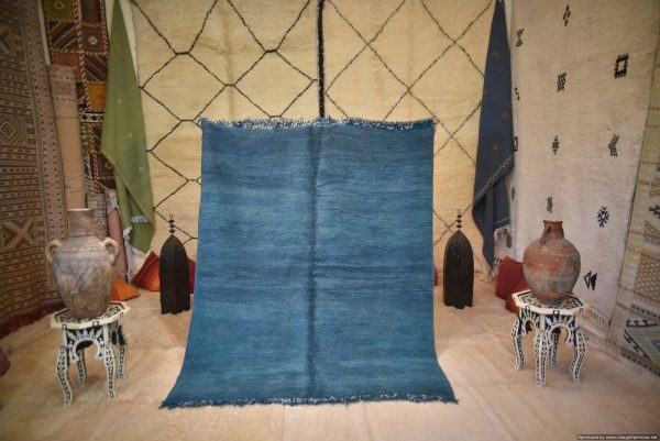 blue MRIRT moroccan rug,berber design carpet, handmade area rug,authentic wool carpet,handmade moroccan rug,vintage berber rug