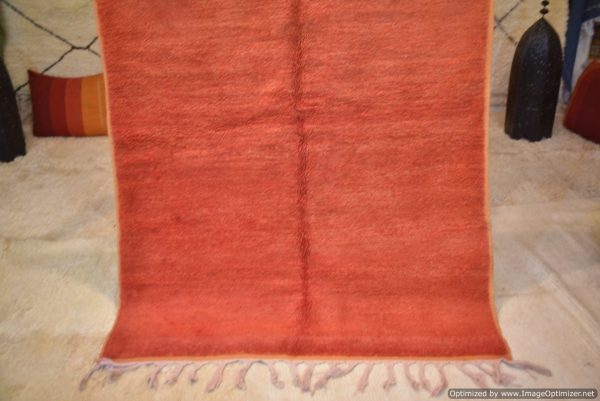 Authentic Moroccan Rug Vintage Rug Handmade Rug Beni Ourain Style Area Rug Berber Rug 7.7 Ft X 4.3 Ft 2.37 cm 1.47 cm