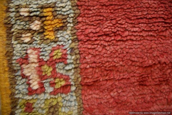 Authentic Moroccan Rug Vintage Rug Handmade Rug Beni Ourain Style Area Rug Berber Rug 7.7 Ft X 4.3 Ft 2.37 cm 1.47 cm