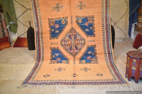 Vintage Moroccan Rug from the 80s, 10x6ft (3.00x1.95cm)