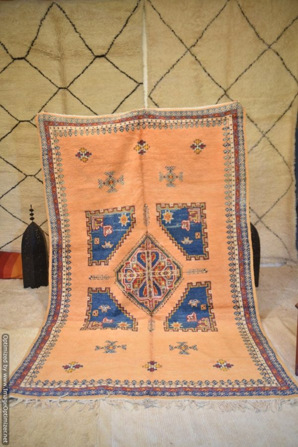 Vintage Moroccan Rug from the 80s, 10x6ft (3.00x1.95cm)