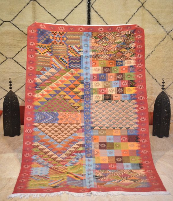 Top design handmade berber carpet, taznakht moroccan rug, vintage, moroccan carpet,handmade moroccan rug,vintage berber rug