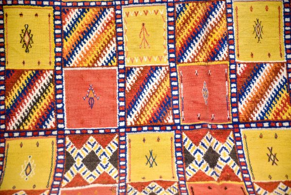 OLD rug from morocco made 1980