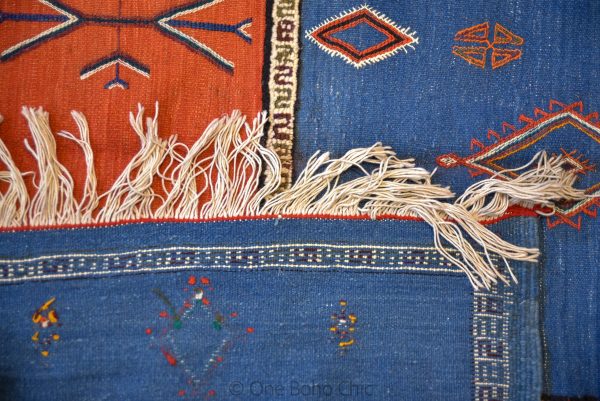 Vintage Taznakht Moroccan Rug , Handmade Moroccan Berber Rug, Handwoven Wool Rug, Tribal Bohemian Area Rug with distressed Moroccan pattern