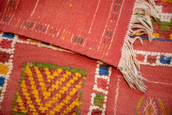COLORFUL BERBER RUG - Vintage Boho Rug - Wool Taznakht Rug - Hand Woven Area Rug - Berber Moroccan Rug - Home Decor Gift