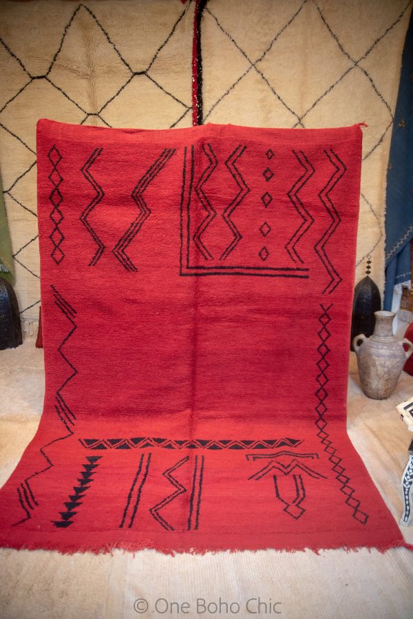 Red Luxury Rug, High Quality Rug, Ziegler Rug Morrocan Wool Carpet
