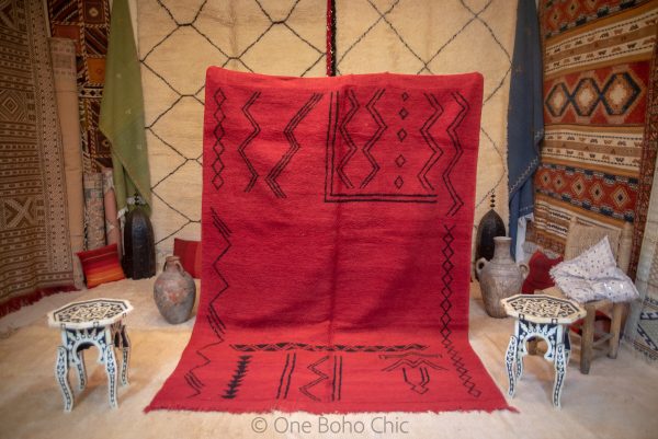 Red Luxury Rug, High Quality Rug, Ziegler Rug Morrocan Wool Carpet