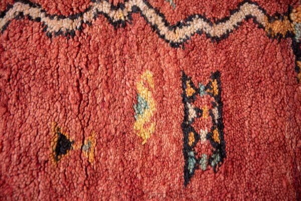 Polonaise MOROCCAN VINTAGE RUG -handmade Carpet- Beni Mrirt extra rare and high density Rug - Caucasian Rug