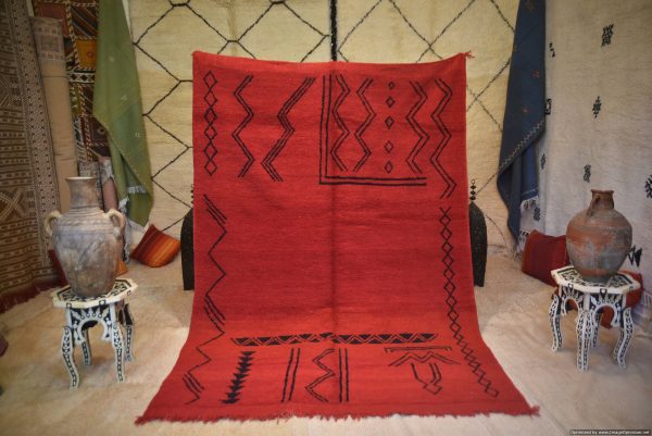 handmade berber carpet, mrirt moroccan rug, authentic wool carpet,red berber carpet ,handmade moroccan rug,vintage berber rug