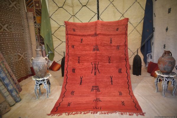 mrirt moroccan rug,handmade berber carpet,red berber carpet,authentic wool carpet,handmade moroccan rug,vintage berber rug