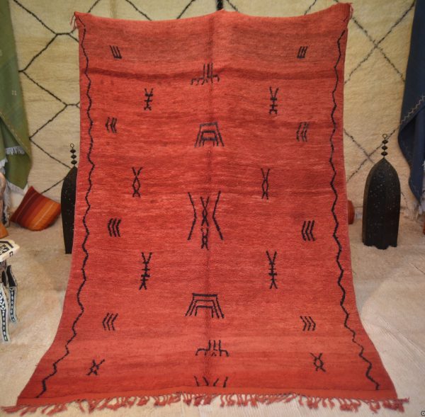 mrirt moroccan rug,handmade berber carpet,red berber carpet,authentic wool carpet,handmade moroccan rug,vintage berber rug