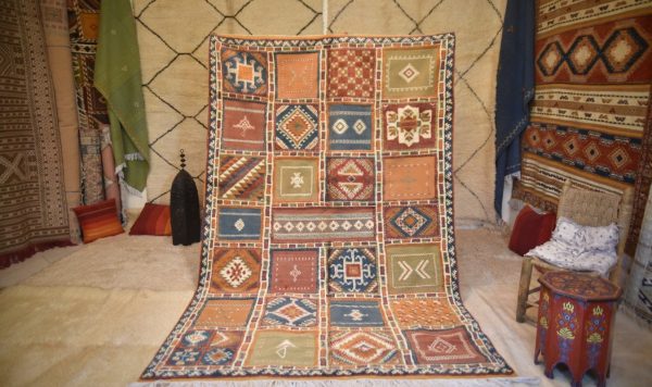 Vintage Moroccan Rug from the 80s , 12x7ft