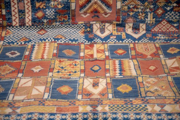 Vintage Polonaise Moroccan Rug , Handmade Moroccan Berber Rug, Handwoven Wool Rug, Tribal Bohemian Area Rug with distressed Moroccan pattern