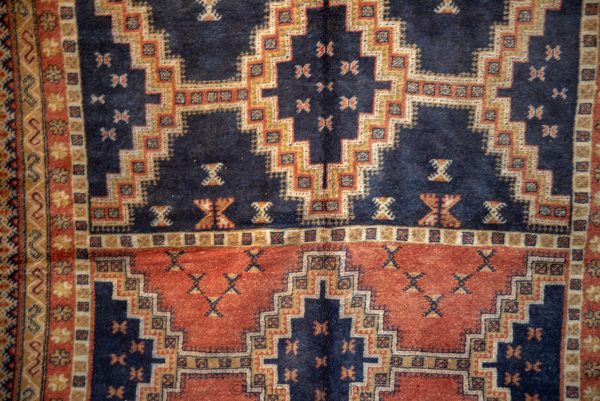Vintage Erased Textures Moroccan Rug