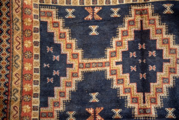 Vintage Erased Textures Moroccan Rug
