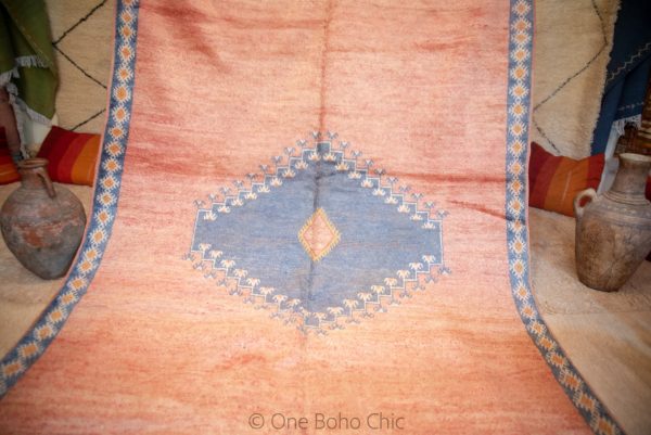 Vintage Taznakht Moroccan Rug from 1980, Very clean & amazing condition - Well Preserved - FADED Handmade Moroccan Berber Rug