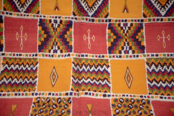Moroccan 80s Carpet, Moroccan Rugs, Beni Ouarain RuG, marokko Teppich, alfombra marroquin,alfomba de algodon,vibrant rugs