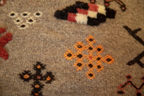 Authentic Moroccan Rug Vintage Rug Handmade Rug Beni Ourain Style Area Rug Berber Rug 8.5 ft X 5.1f