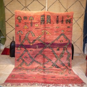 Authentic Moroccan Rug Vintage Rug Handmade | Caucasian Rug