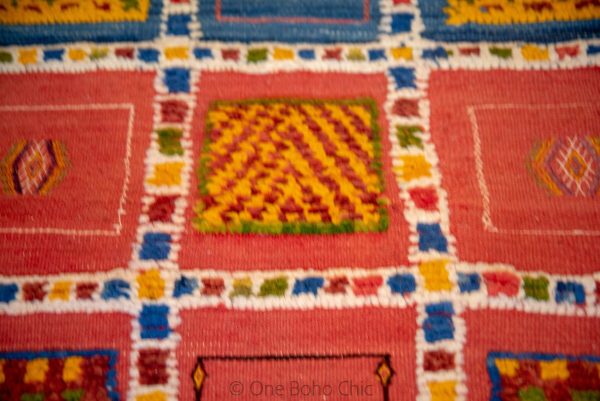 COLORFUL BERBER RUG - Vintage Boho Rug - Wool Taznakht Rug - Hand Woven Area Rug - Berber Moroccan Rug - Home Decor Gift