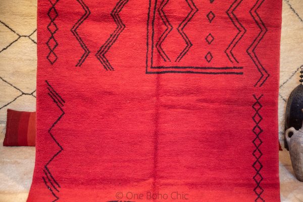 Red Luxury Rug, High Quality Rug, Ziegler Rug Morrocan Wool Carpet