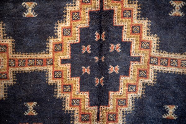 Vintage Erased Textures Moroccan Rug