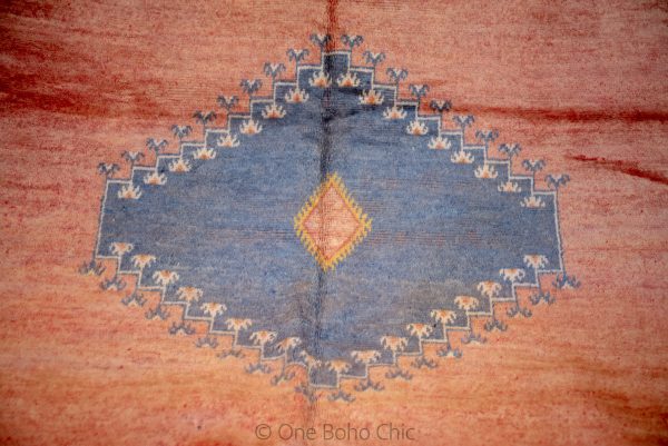 Vintage Taznakht Moroccan Rug from 1980, Very clean & amazing condition - Well Preserved - FADED Handmade Moroccan Berber Rug