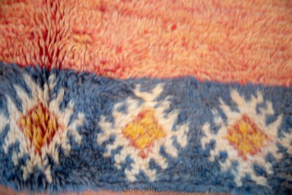 Vintage Taznakht Moroccan Rug from 1980, FADED Handmade Moroccan Berber Rug