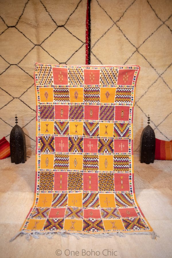 Moroccan 80s Carpet, Moroccan Rugs, Beni Ouarain RuG, marokko Teppich, alfombra marroquin,alfomba de algodon,vibrant rugs
