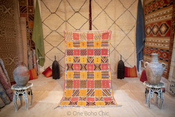 Moroccan 80s Carpet, Moroccan Rugs, Beni Ouarain RuG, marokko Teppich, alfombra marroquin,alfomba de algodon,vibrant rugs