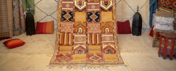 Authentic Moroccan Rug Vintage Rug Handmade Rug Beni Ourain Style Area Rug Berber Rug 5.08 Ft X 8.2 Ft 2.50cm 1.55cm