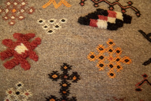 Authentic Moroccan Rug Vintage Rug Handmade Rug Beni Ourain Style Area Rug Berber Rug 8.5 ft X 5.1f