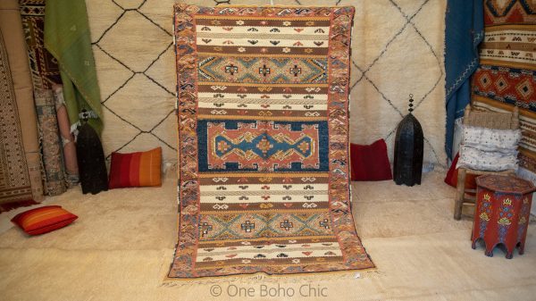 Magnificent vintage Taznakht Moroccan rugs