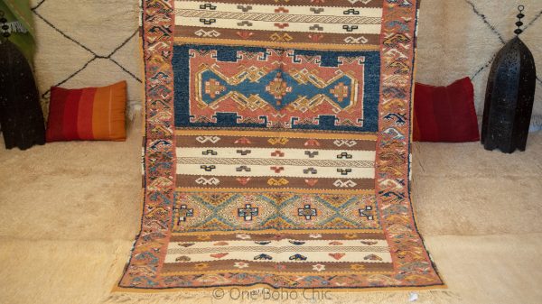 Magnificent vintage Taznakht Moroccan rugs