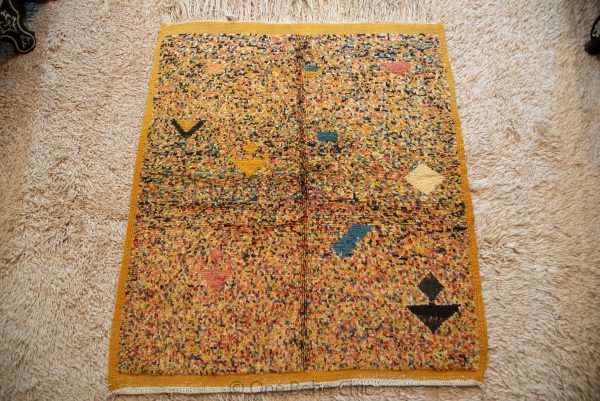 accent Handmade Berber Rug, Moroccan Azilal Rug, Authentic Wool Rug, Handmade Moroccan Rug, Vintage Berber Rug