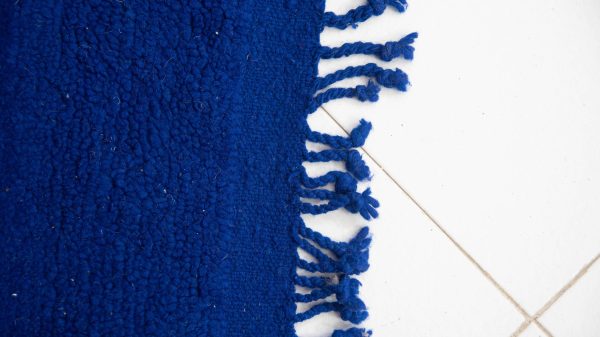 Blue Moroccan Carpet, Morrocan ivory rug, Scandinavian Nordic Decor Inspired Rug Hand Woven Wool MOROCCO RUGS