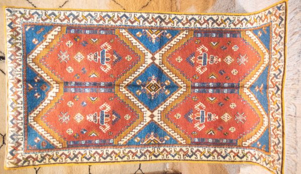 Taznakht Rug,Authentic Moroccan Rug,Hand Knotted Rug,Handmad Wool Rug,Berber Teppich,Vintage Berber Rug,Moroccan Teppich,Moroccan Carpet