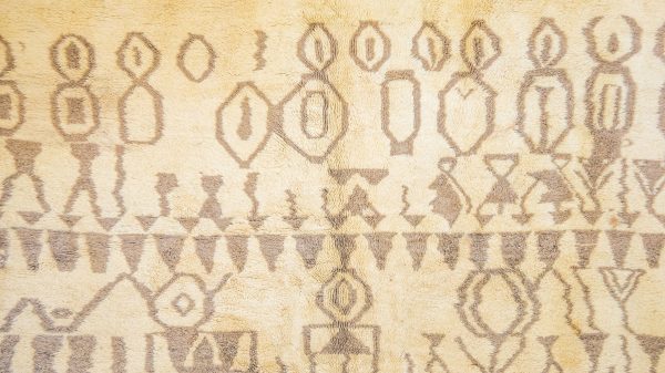 Woven Moroccan rug Vintage Oushak Rug, Morrocan ivory rug, Scandinavian Nordic Decor Inspired Rug Hand Woven Wool MOROCCO RUGS