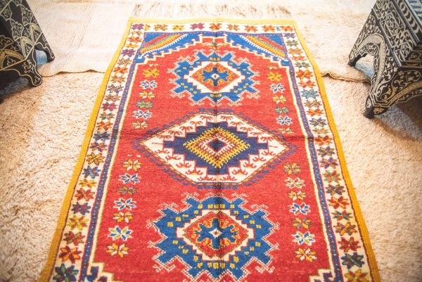 Taznakht Rug,Authentic Moroccan Rug,Hand Knotted Rug,Handmad Wool Rug,Berber Teppich,Vintage Berber Rug,Moroccan Teppich,Moroccan Carpet