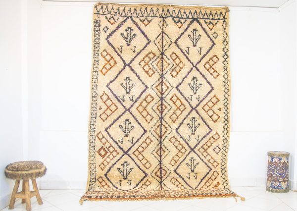 Beni Ourain Rug,Authentic Moroccan Rug,Hand Knotted Rug,Handmad Wool Rug,Berber Teppich,Vintage Berber Rug,Moroccan Teppich,Moroccan Carpet