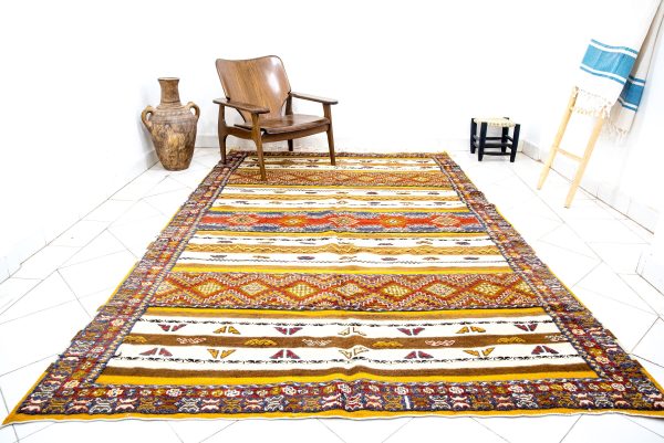 10 * 7 Ft TAZNAKHT ,Authentic Moroccan Rug,Hand Knotted Rug, Handmad Wool Rug,Berber Teppich, Vintage Berber Rug,Moroccan Teppich, Moroccan