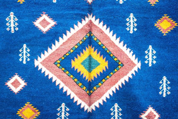 10*7 ft Diamond bleu Rug,Authentic Moroccan Rug,Hand Knotted Rug Wool Rug,Berber Teppich, Vintage Berber Rug,Moroccan ,Moroccan Carpet